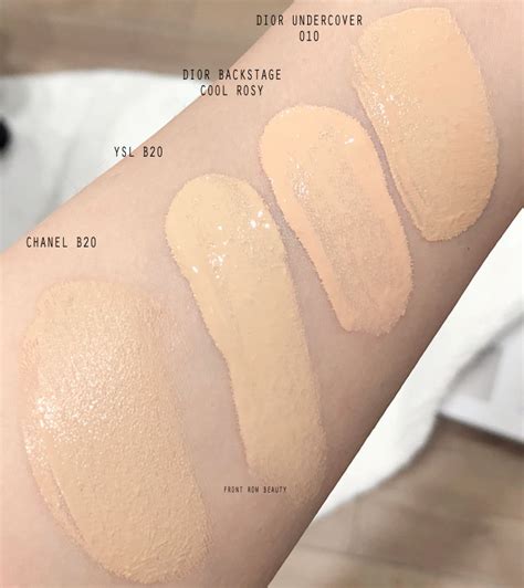 dior backstage foundation swatch|dior backstage foundation shade comparison.